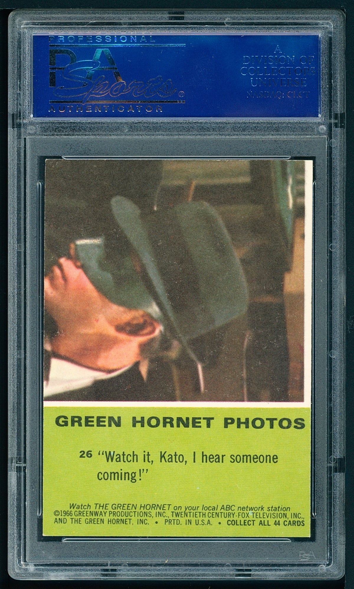 1966 Green Hornet RC Rookie #26 Watch It Kato... Low Pop - PSA 8