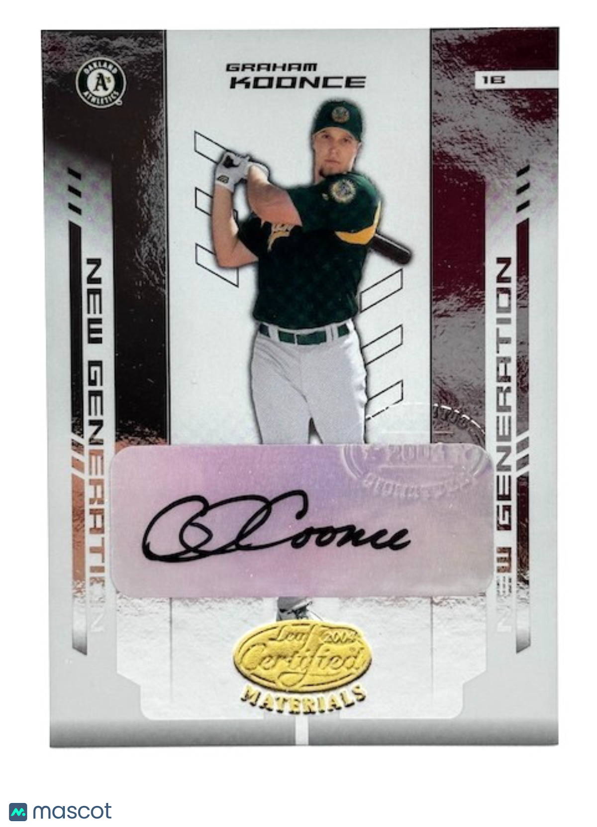 2004 Leaf Certified Materials /500 New Generation Auto #244 Graham Koonce