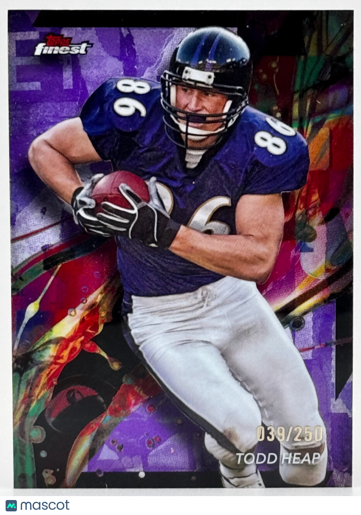 🏈 2024 Topps Finest #6 Purple Refractor (39/250) Todd Heap - Ravens
