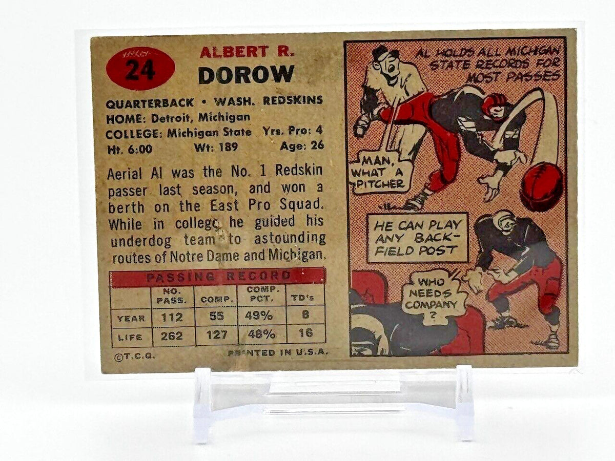 1957 Topps - #24 Al Dorow VG+ - CENTERED