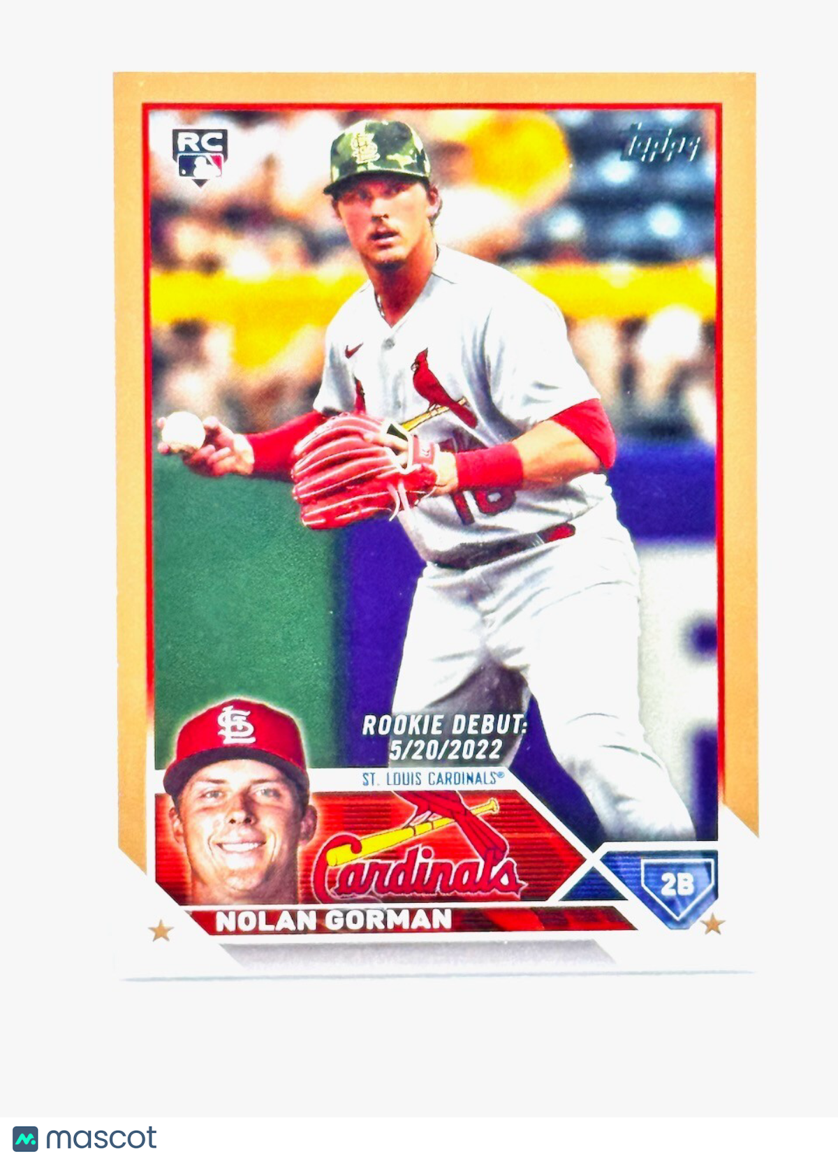 2023 TOPPS UPDATE SERIES - ROOKIE DEBUT #US212 NOLAN GORMAN /2023 (RC) - CARDS