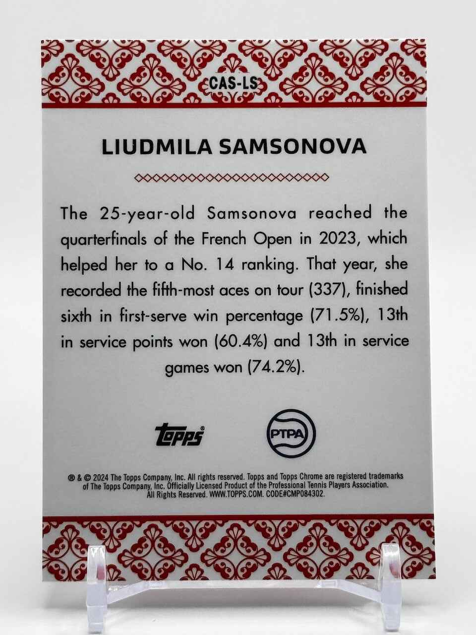 2024 Topps Chrome Tennis Aces of Diamonds Refractor - Liudmila Samsonova #CAS-LS