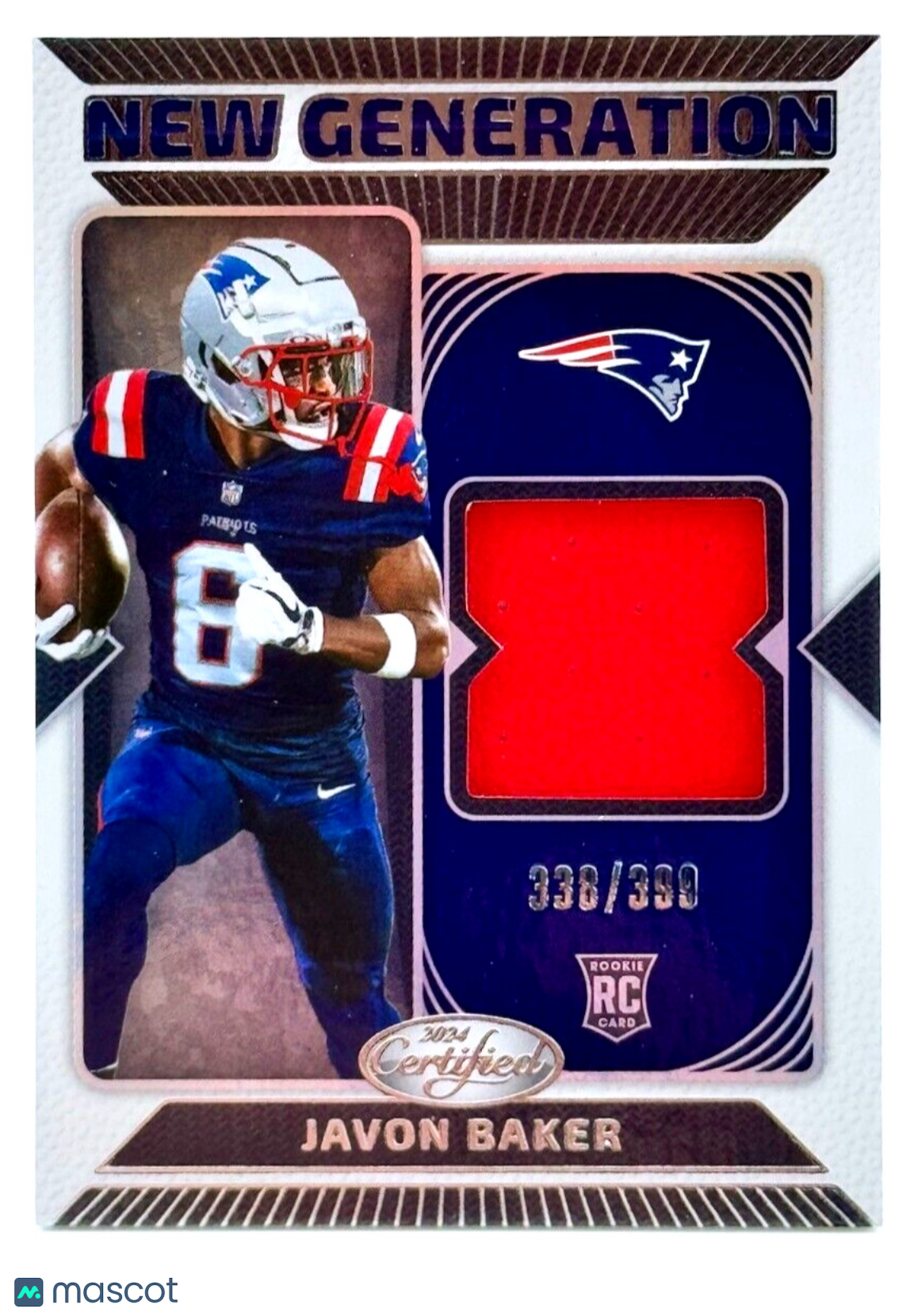 🏈 2024 Certified NEW GENERATION (RC) BRONZE MIRROR JER /399 - Javon Baker 🏈