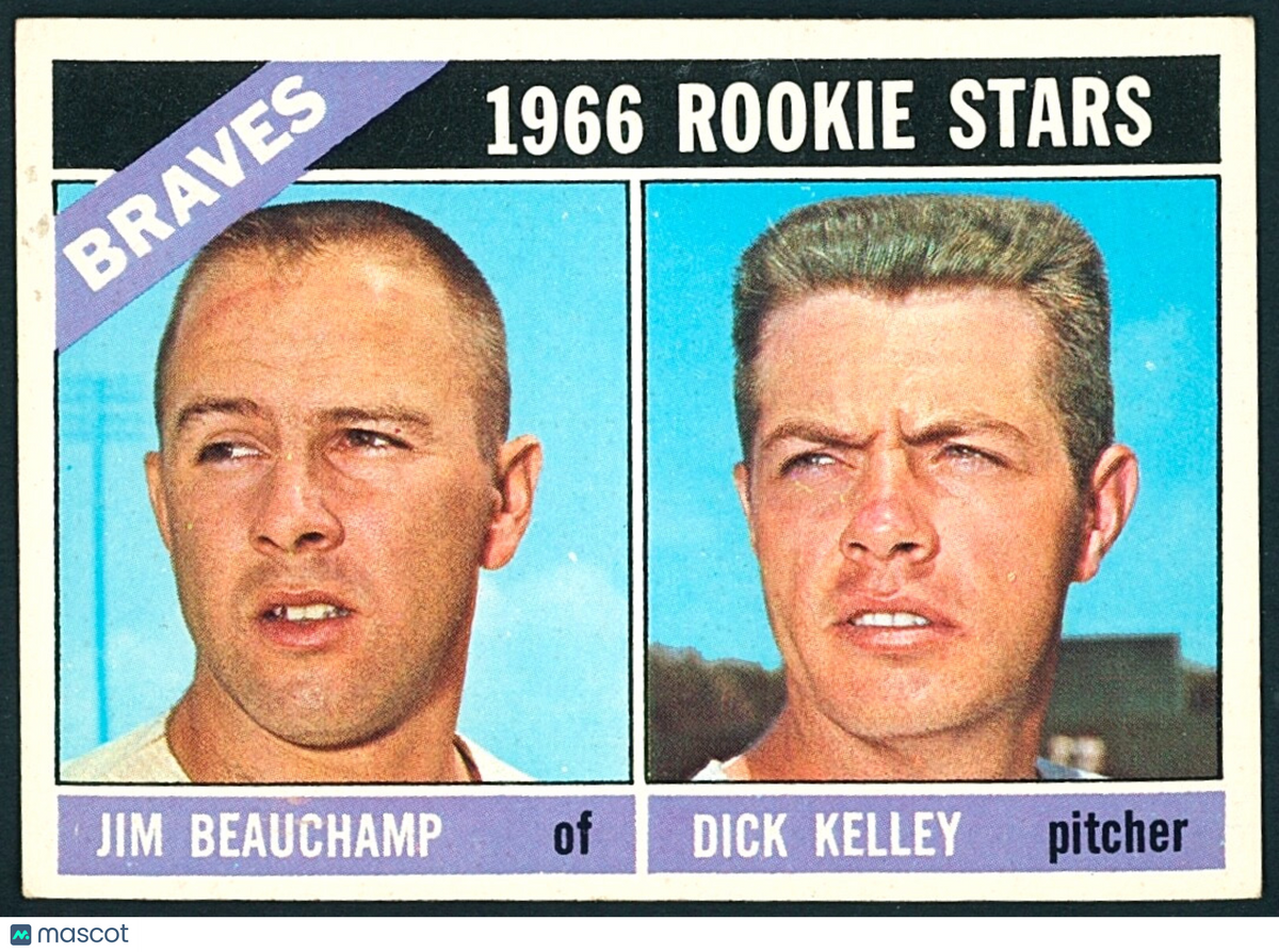 ⚾️ 1966 Topps - 1966 Rookie Stars Jim Beauchamp, Dick Kelley #84 EXMT Centered