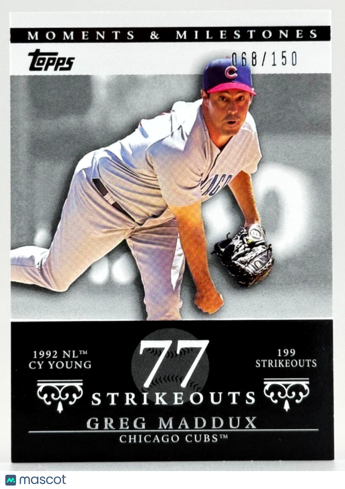 2007 Topps Moments & Milestones (68/150) Greg Maddux (HOF) #13 1992 NL Cy Young