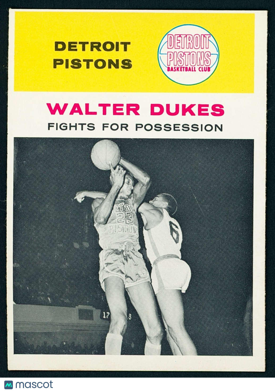 1961-62 Fleer SET-BREAK #50 Walter Dukes - In Action - NMMT