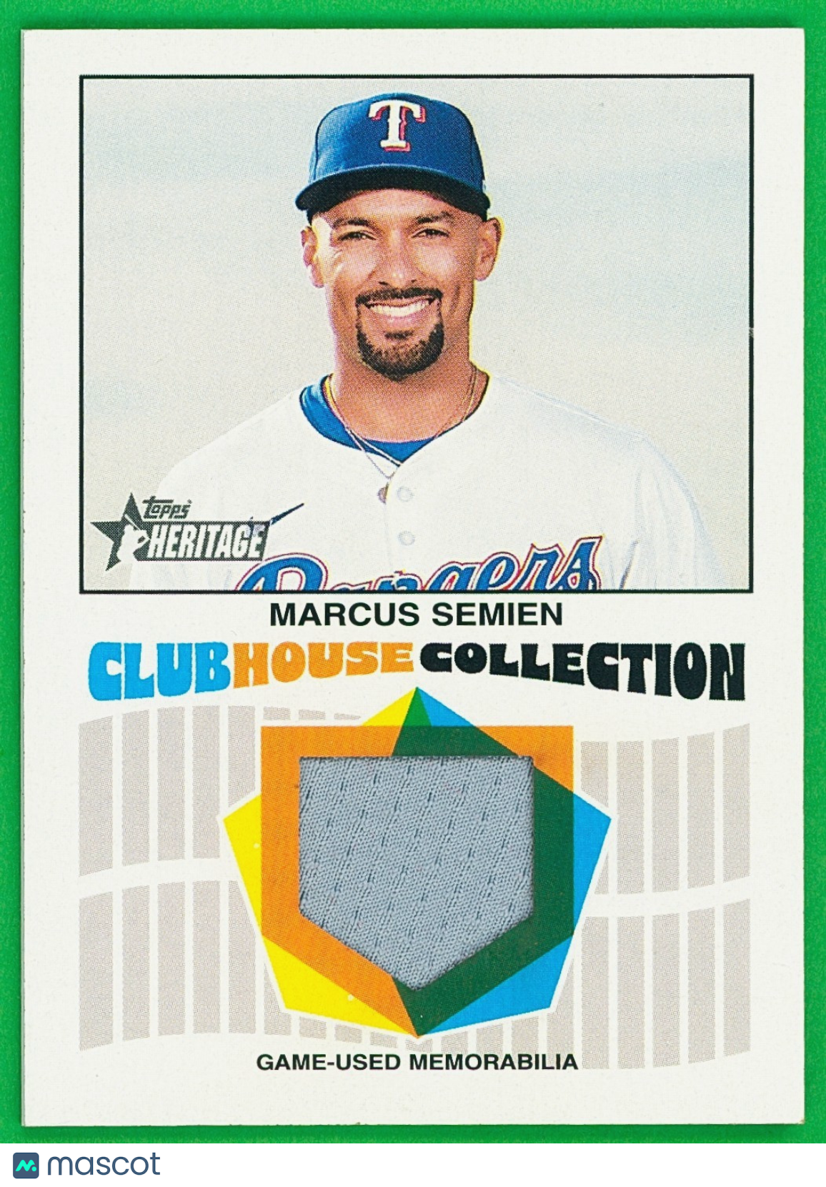 2026 Topps Heritage Clubhouse Collection Game-Used Relic - Marcus Semien