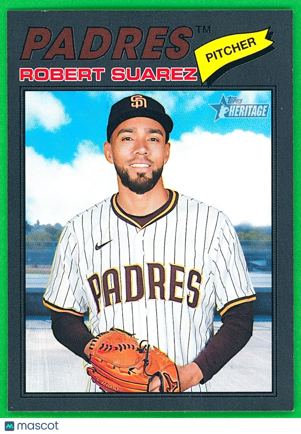 2026 Topps Heritage #174 Dark Gray Border - Robert Suarez - Padres