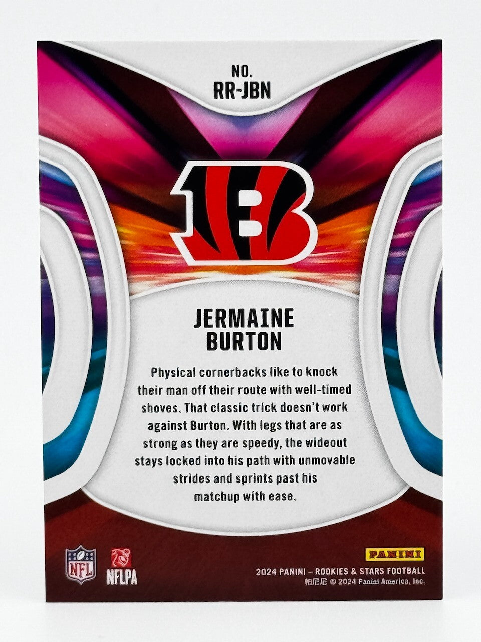 🏈 2024 Panini Rookies & Stars #RR-JBN Rookie Rush Jermaine Burton (RC) Bengals