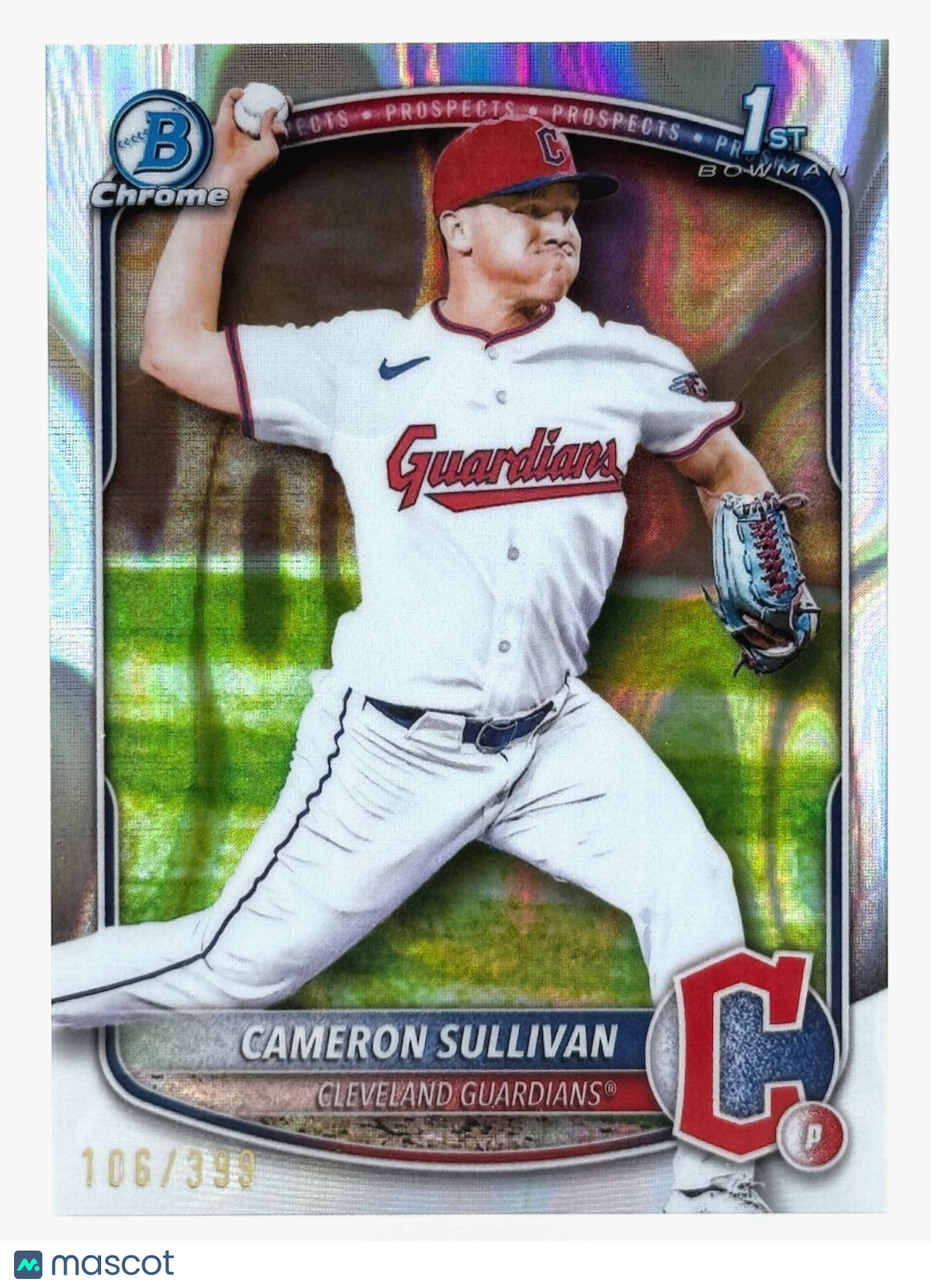 2025 Bowman #BCP-97 1st Bowman RayWave Refractor (106/399) Cameron Sullivan