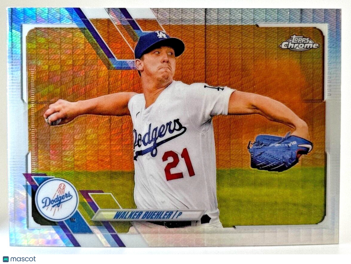 2021 Topps Chrome Prism Refractor - #157 Walker Buehler - Dodgers