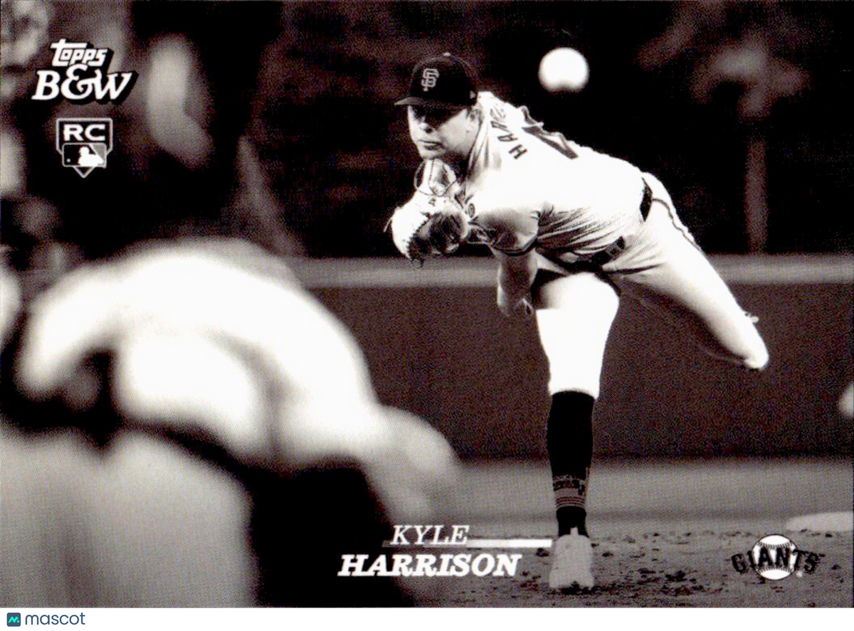⚾️ 2024 Topps Black & White Baseball #56 Kyle Harrison (RC) Rookie - Giants