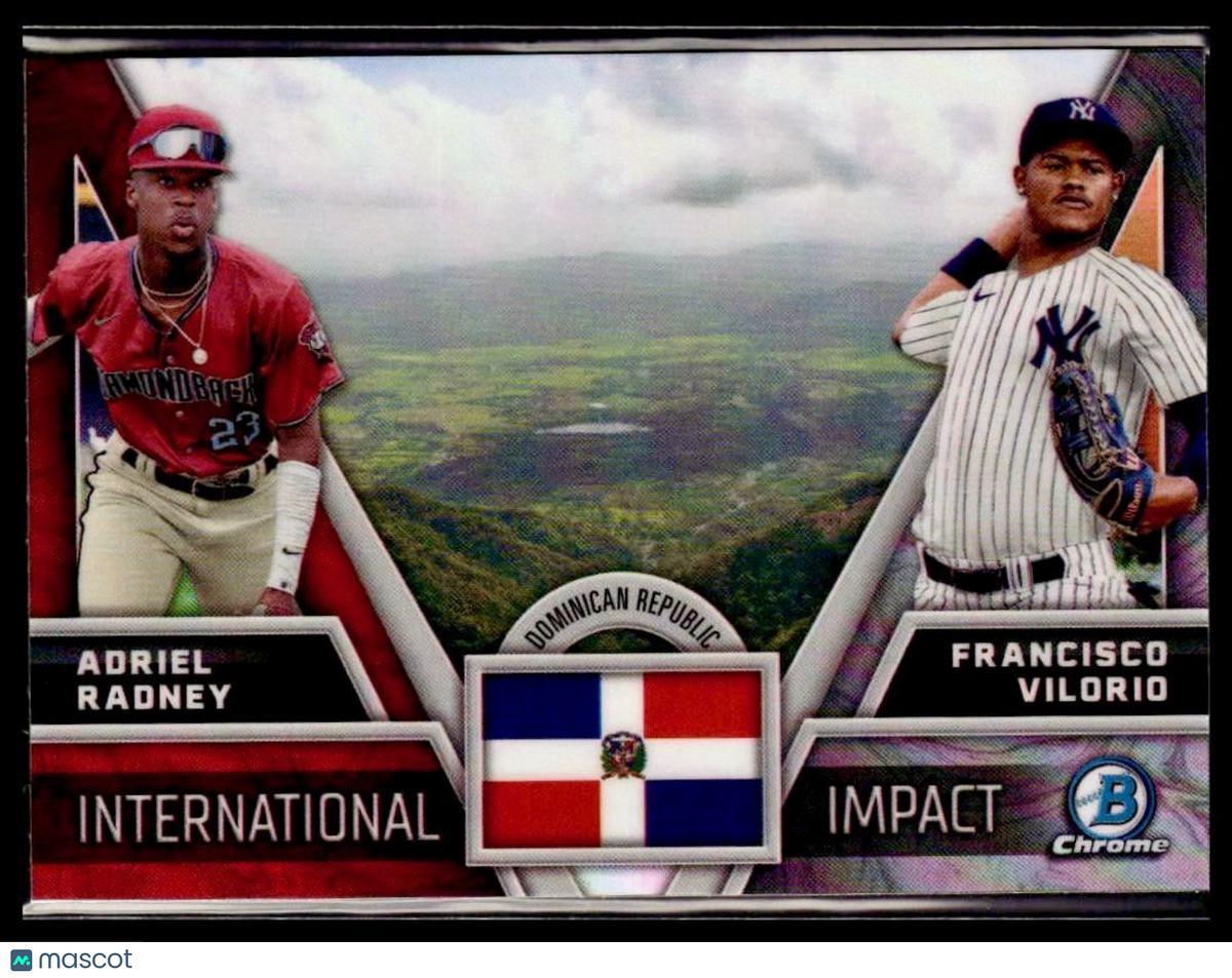 2024 Bowman Chrome #II-6 Francisco Vilorio / Adriel Radney International Impact