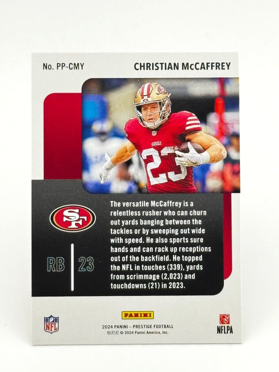 2024 Panini Prestige PRESTIGE PROS #PP-CMY Christian McCaffrey - 49ers
