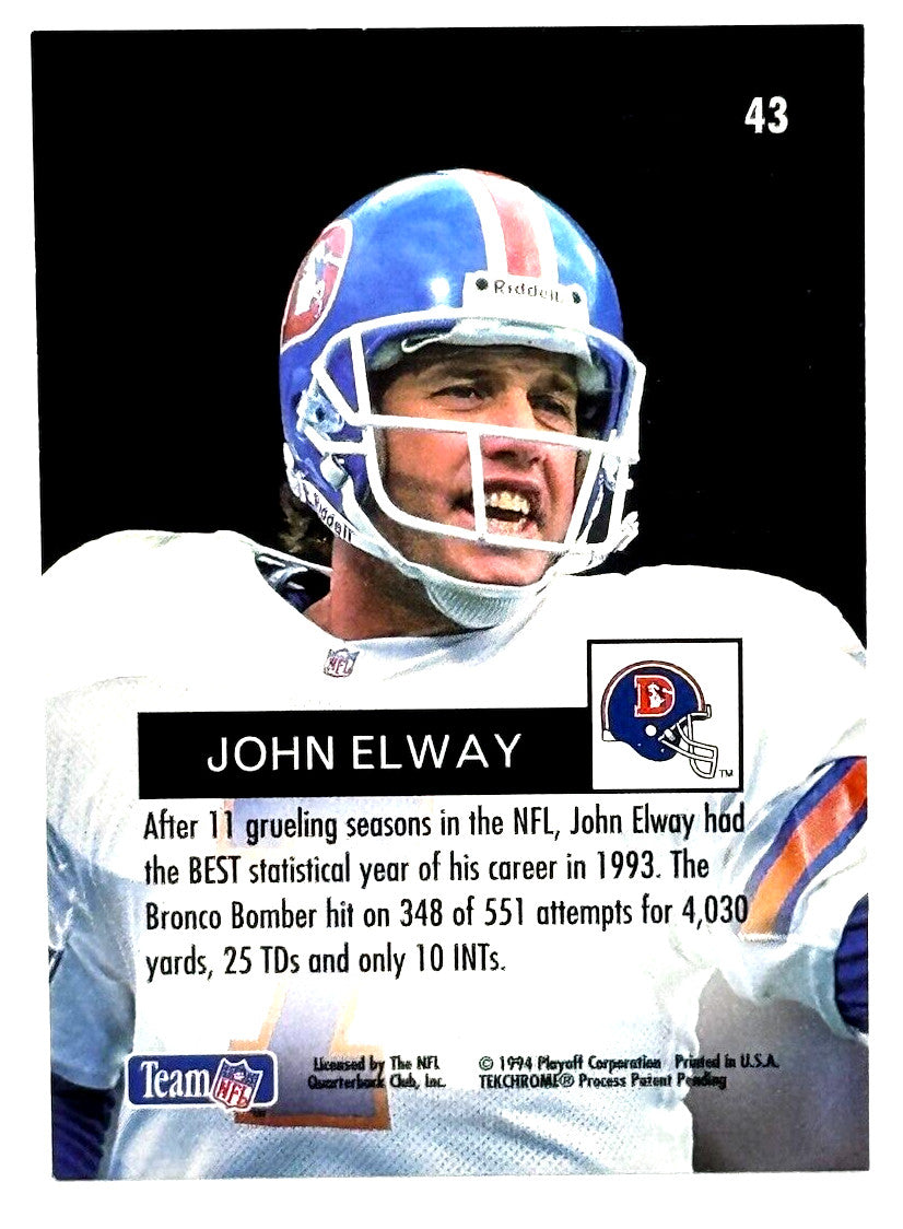 1994 Playoff NFL #43 John Elway (HOF) - Broncos