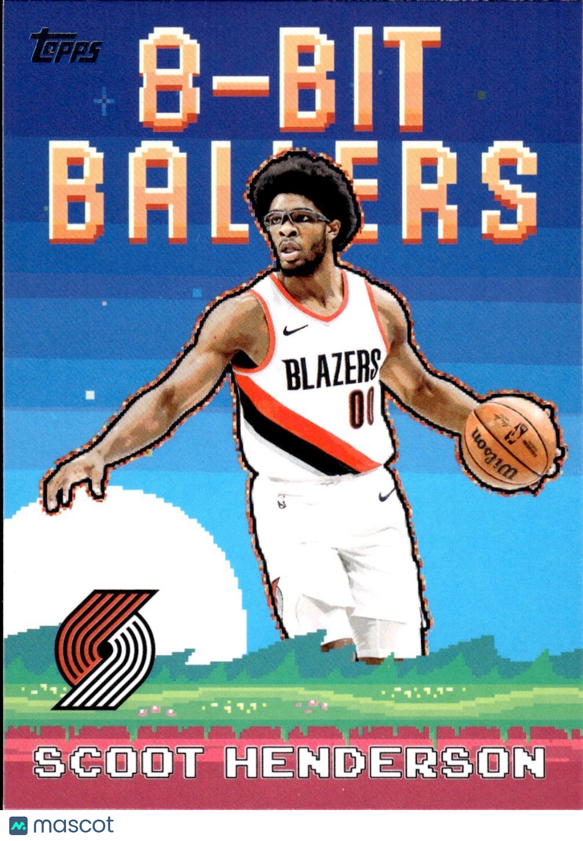 2025-26 Topps Basketball #8B-14 8-Bit Ballers Insert - Scoot Henderson - Blazers