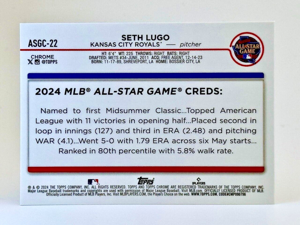 ⚾ 2024 Topps Chrome Update Series - 2024 All-Star Game #ASGC-22 Seth Lugo