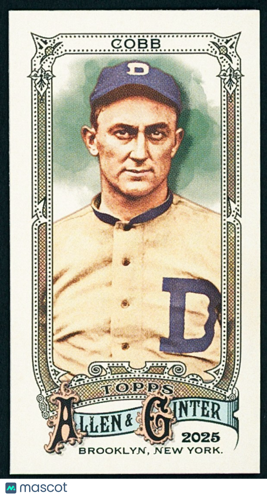2025 Topps Allen and Ginter Ty Cobb #55 Mini A&G Back Parallel Detroit Tigers