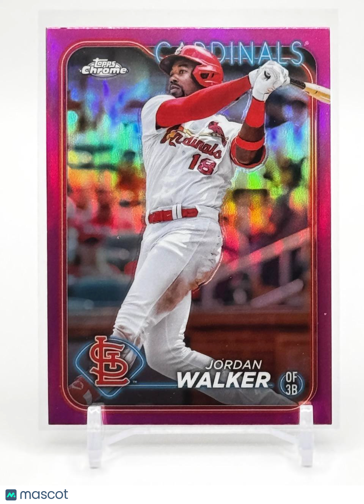 2024 Topps Chrome PINK REFRACTOR #212 Jordan Walker Pink Refractor