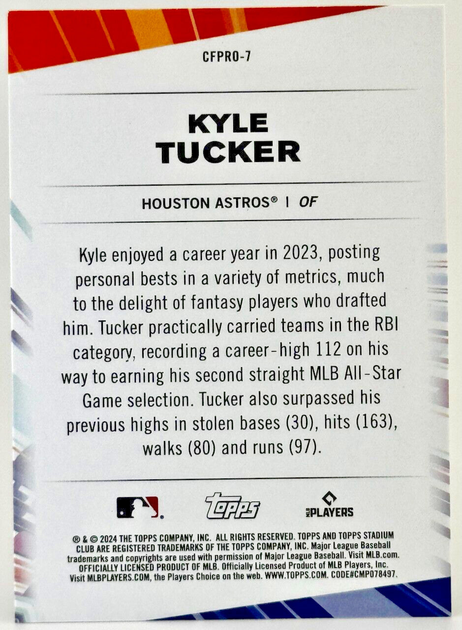 2024 Topps Stadium Club - Chief Fantasy Professionals #CFPRO-7 Kyle Tucker