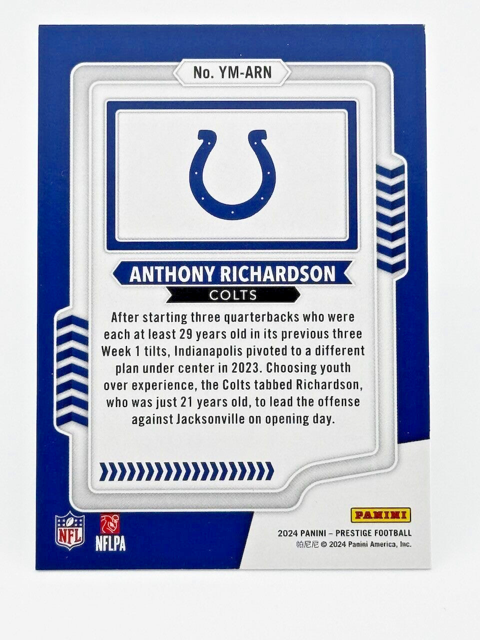 2024 Panini Prestige Youth Movement Anthony Richardson #YM-ARN