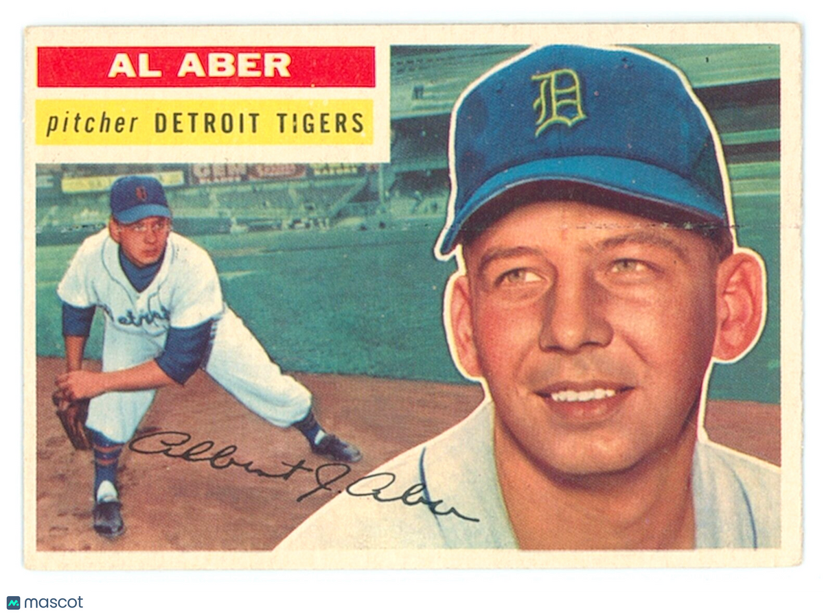 ⚾️ 1956 Topps #317 - Al Aber - Tigers - EX