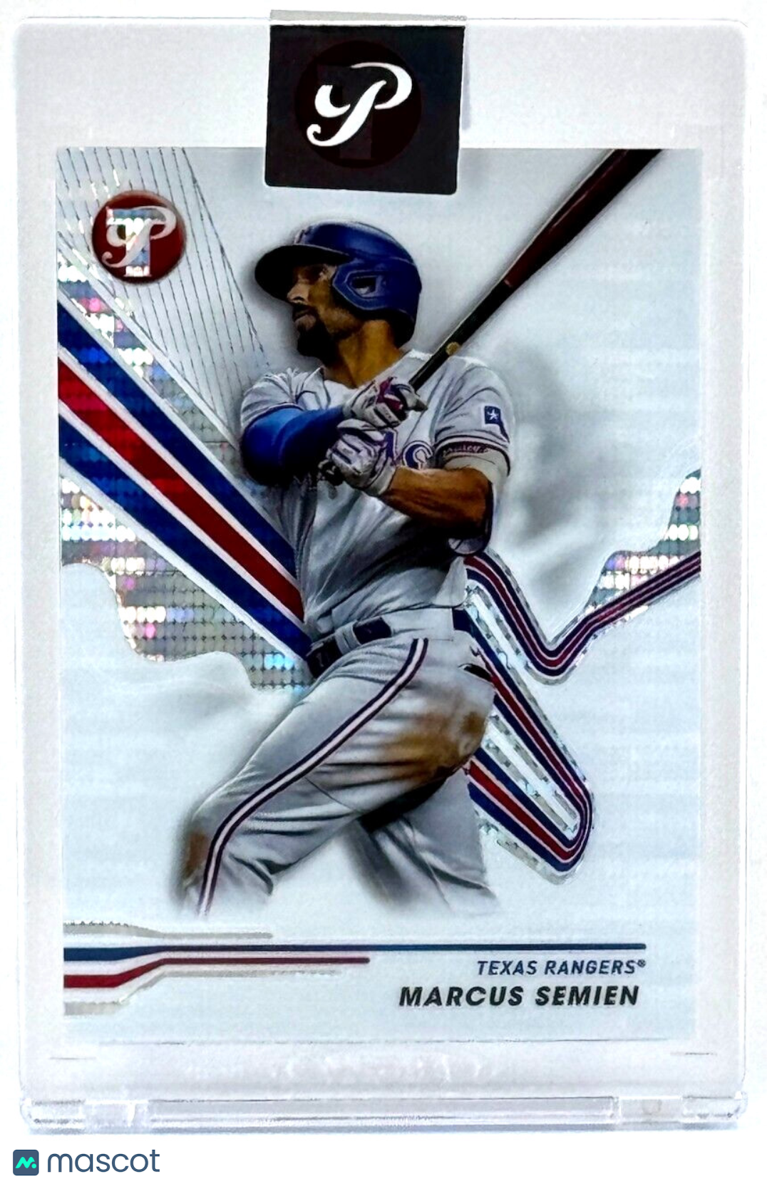 2024 Topps Pristine #242 Pristine Refractor - Encased - Marcus Semien - Rangers