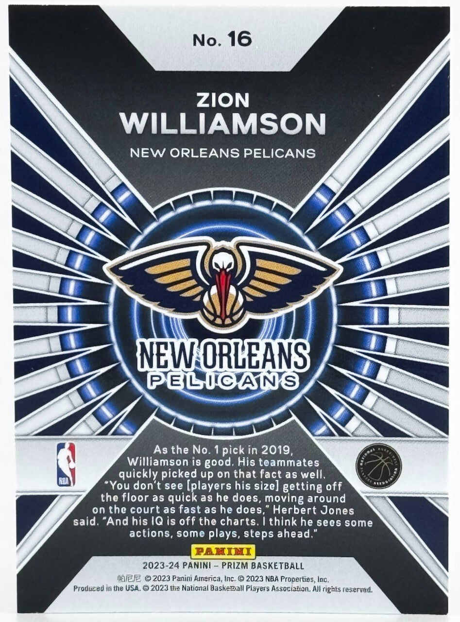 🏀 2023-24 Panini Prizm - Dominance #16 Zion Williamson