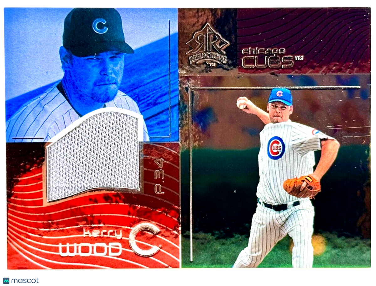 2004 Upper Deck Reflections #164 Game-Used Jersey Relic - Kerry Wood - Cubs