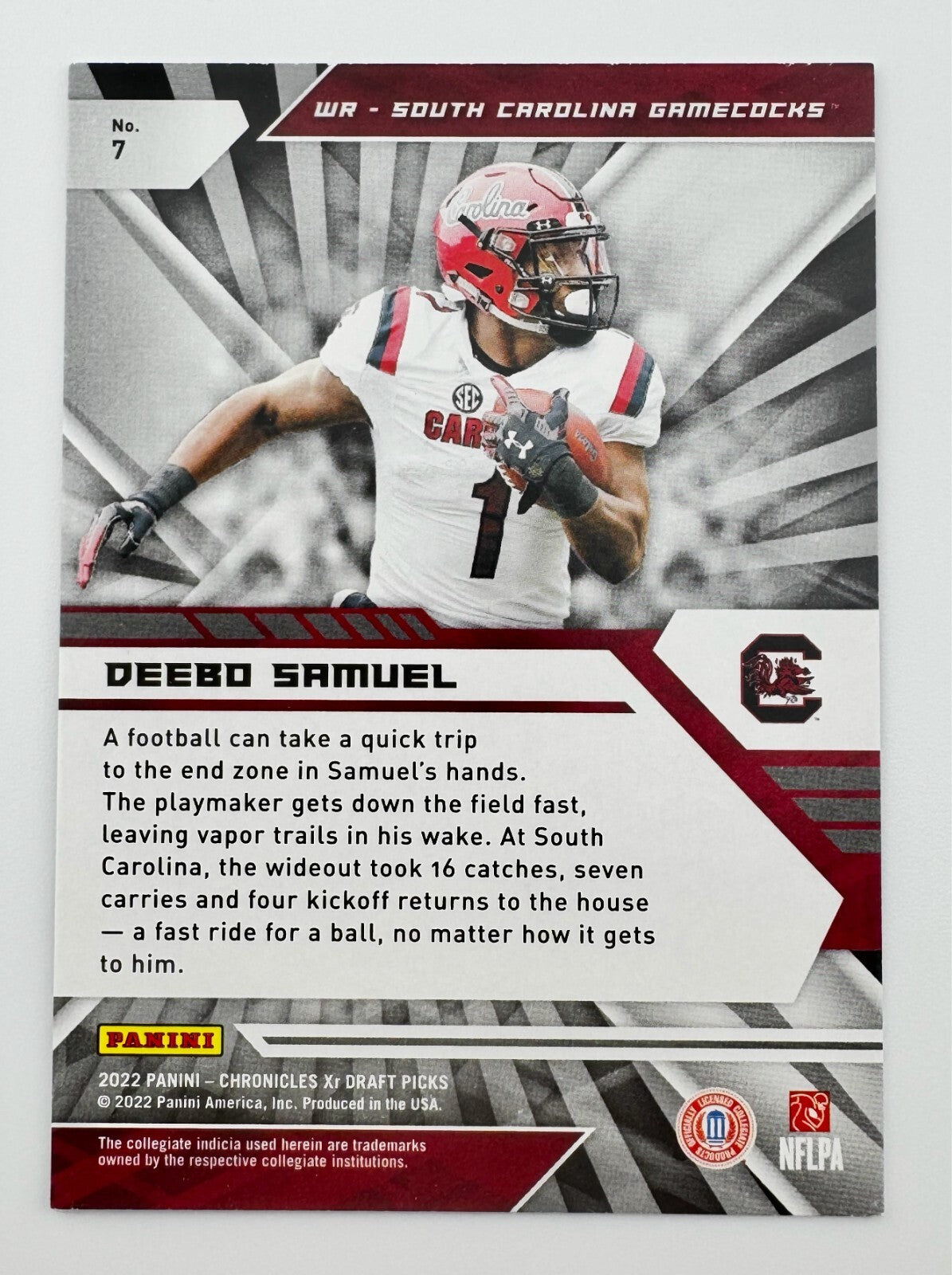 2022 Panini Chronicles Draft Picks - Red Xr #7 Deebo Samuel
