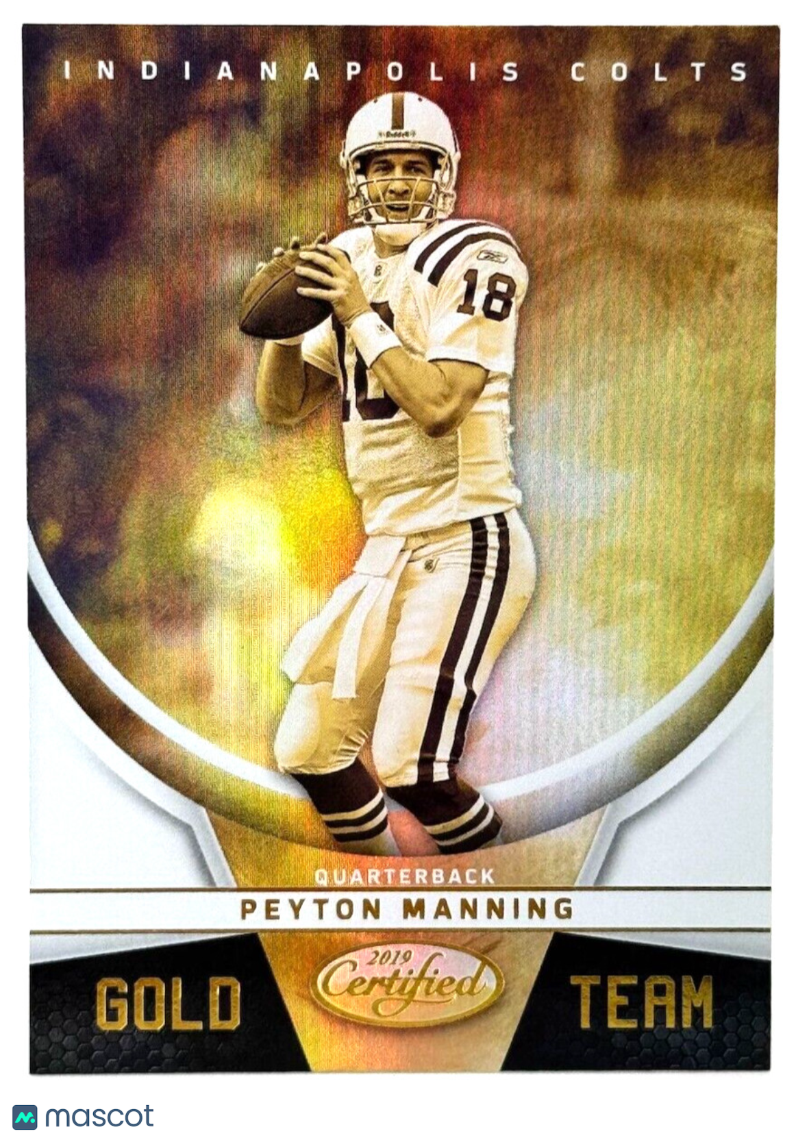 2019 Panini Certified - Gold Team #GT-PE Peyton Manning (HOF)