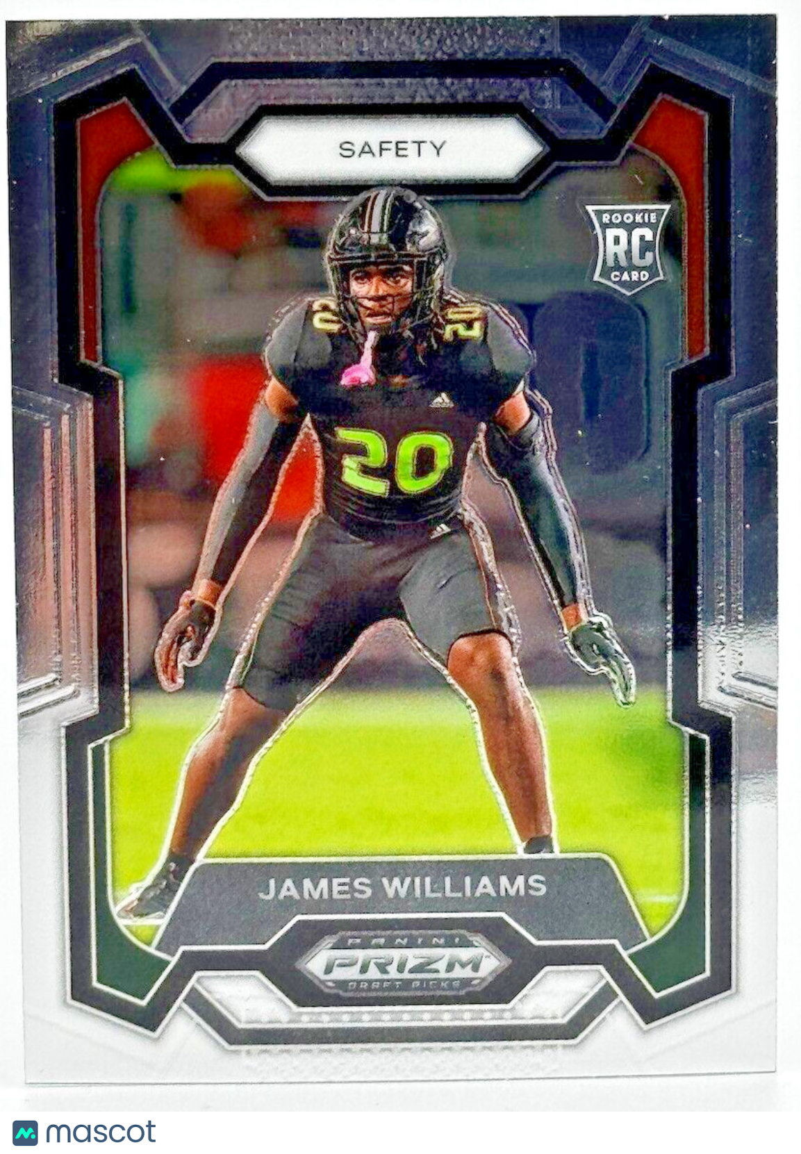 🏈 2024 Panini Prizm Draft Picks #181 James Williams (RC) Miami