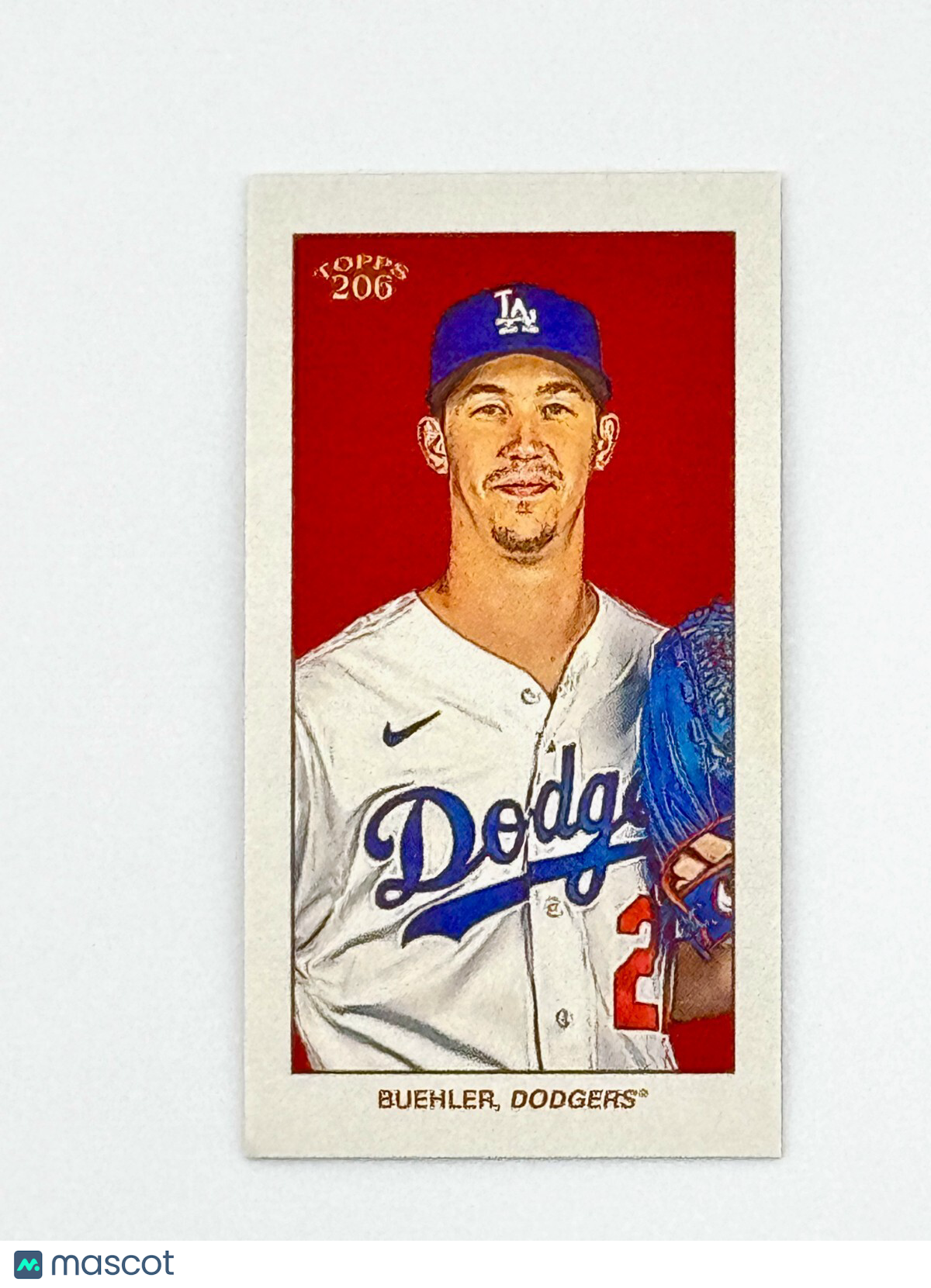 2024 Topps 206 Sweet Caporal Back Parallel - WALKER BUEHLER - Dodgers WS Hero