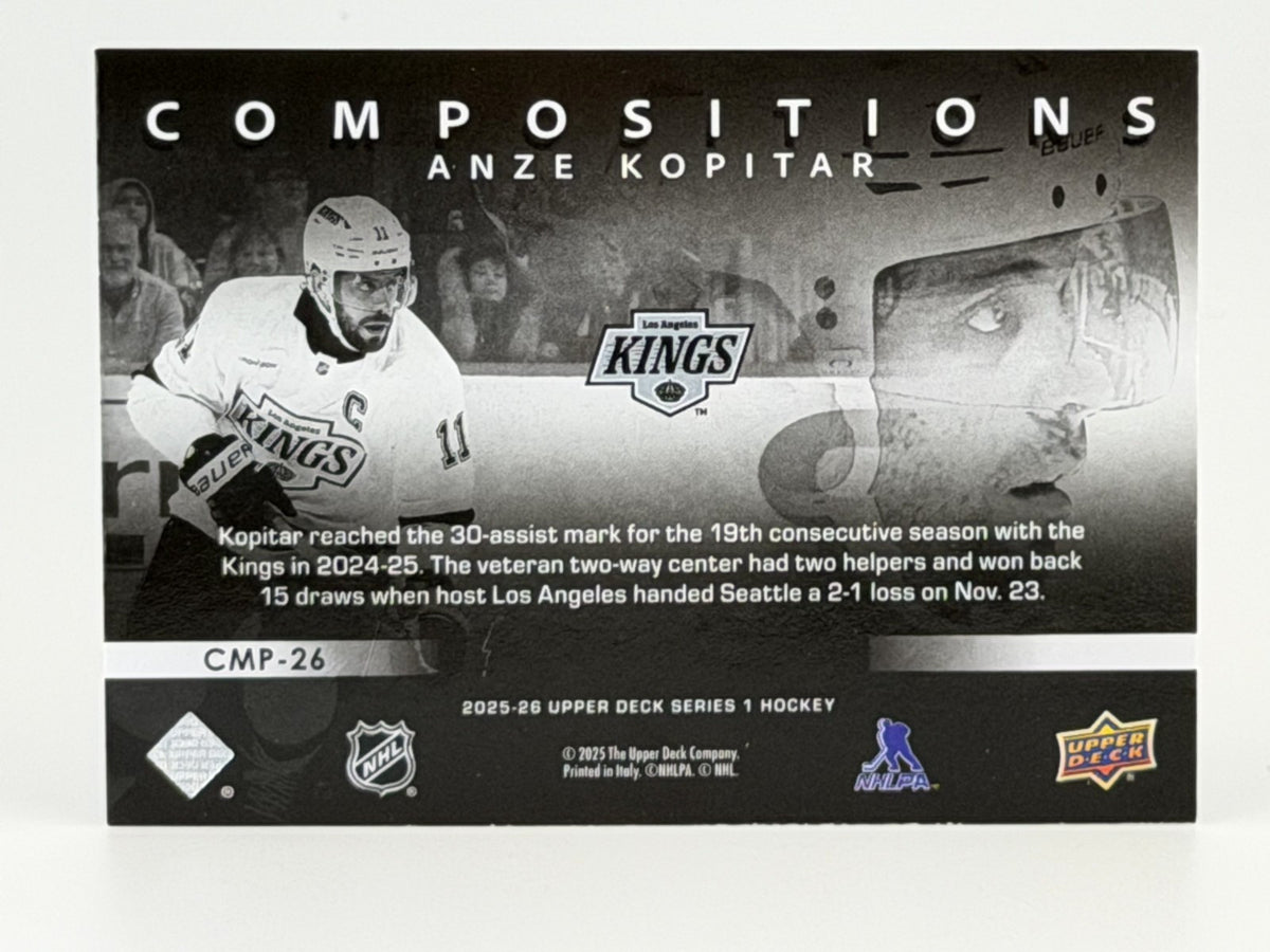 2025-26 Upper Deck Series 1 - Compositions #CMP-26 Anze Kopitar