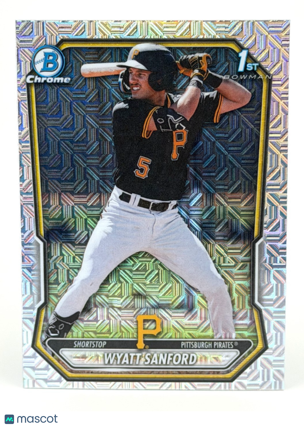2026 Bowman Chrome Wyatt Sanford #BCP-66 Silver MOJO Refractor - 1st Bowman