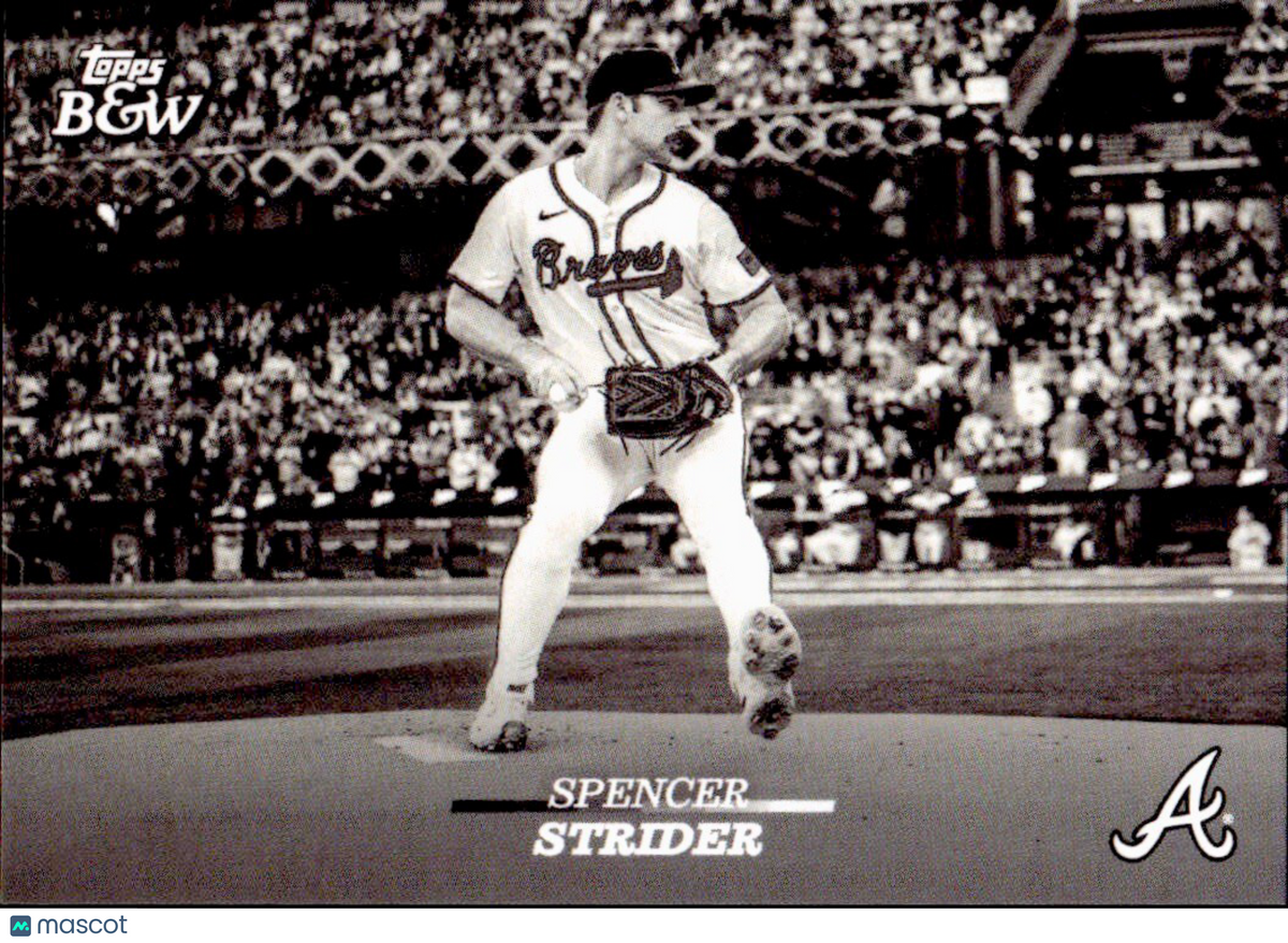 ⚾️ 2024 Topps Black & White Baseball #82 Spencer Strider - Braves
