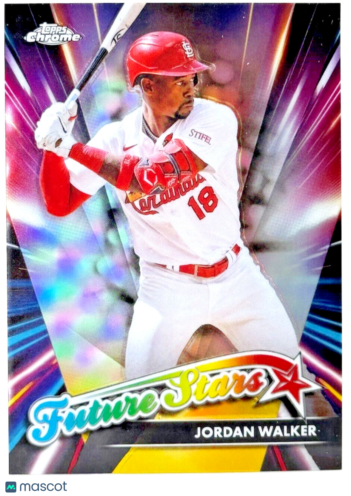 2024 Topps Chrome - Future Stars Refractor #FS-6 Jordan Walker - Cardinals