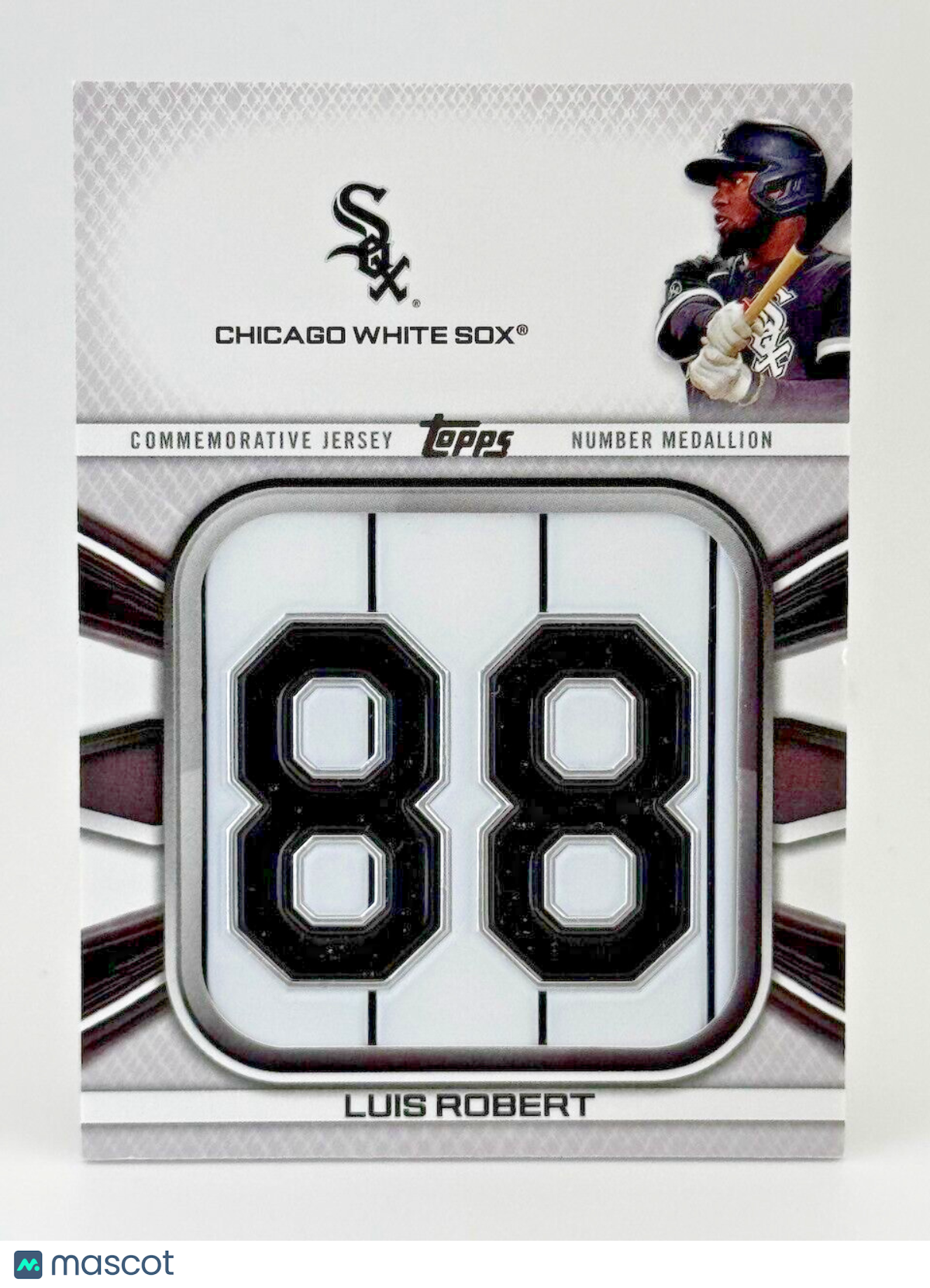 2022 Topps PLAYER JERSEY NUMBER MEDALLION - Luis Robert - White Sox