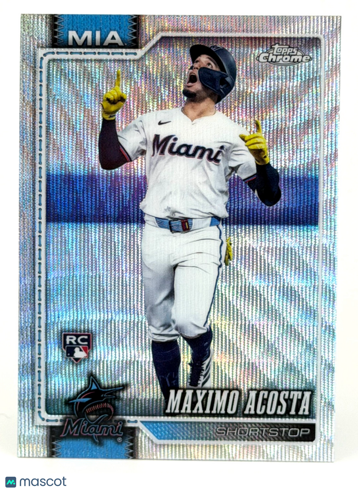 2026 Topps Chrome #239 Maximo Acosta RC Rookie - WAVE REFRACTOR