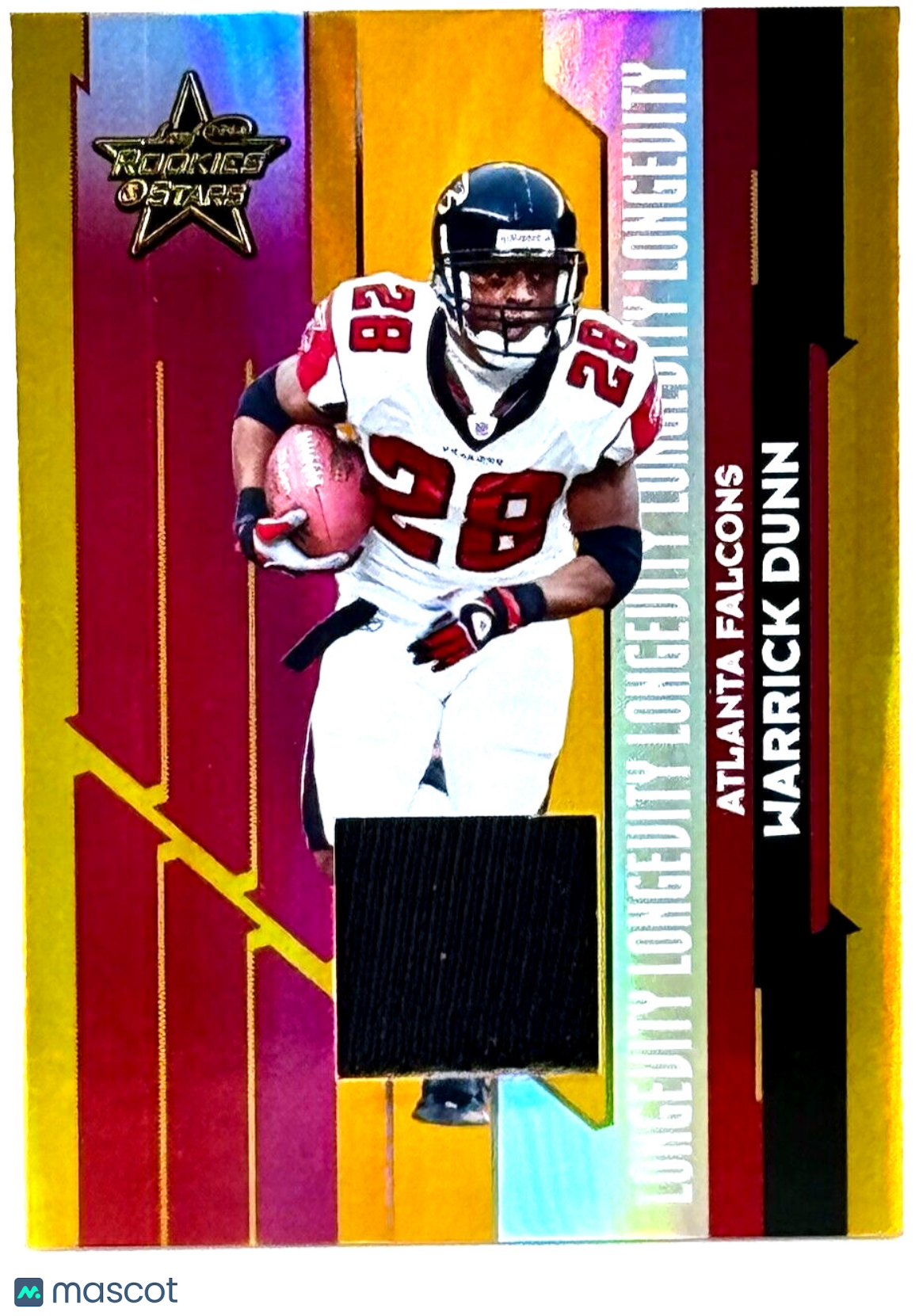 2006 Leaf Rookies & Stars #7 Longevity Materials (242/250) Warrick Dunn CFB HOF