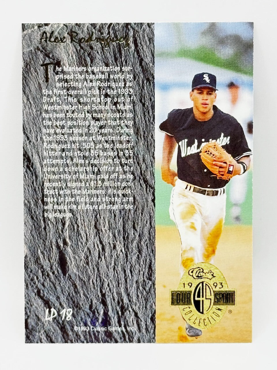 1993 Classic Games - 4 Sport Collection - Limited Print - Alex Rodriguez #LP18