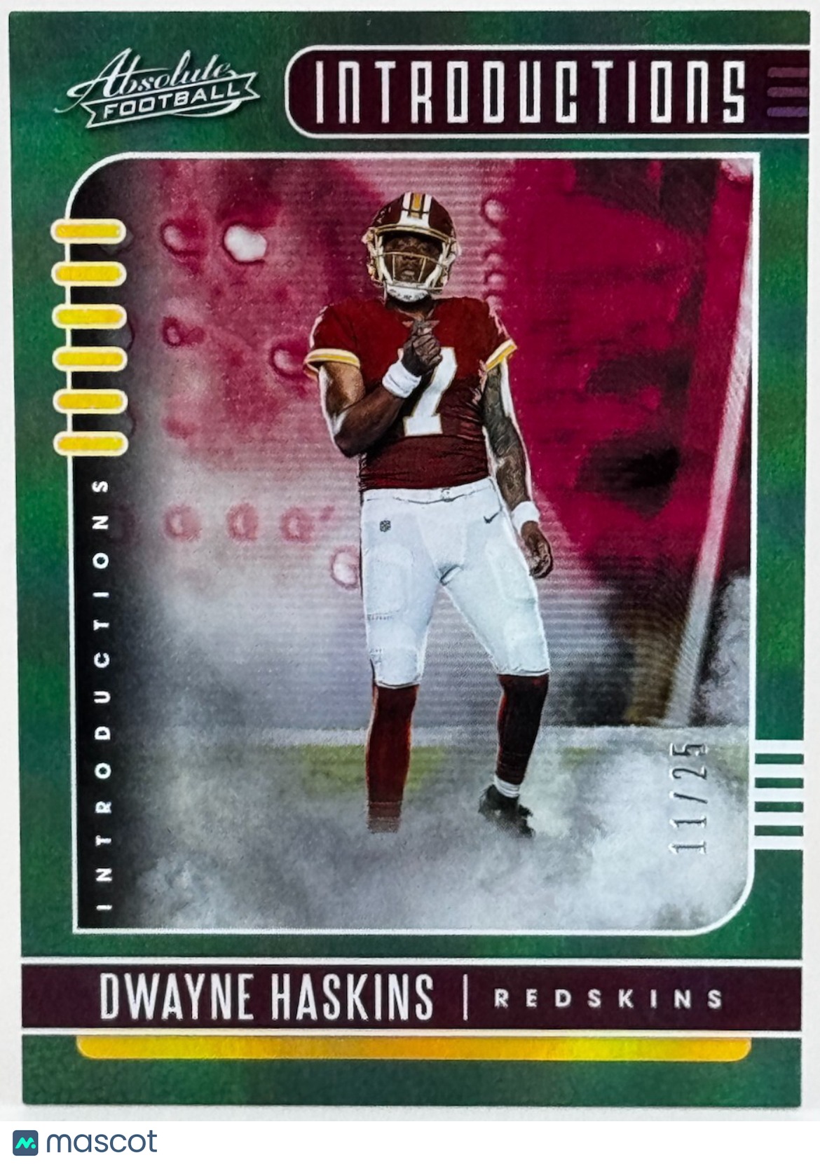 2019 Panini Absolute #9 Introductions Green (11/25) Dwayne Haskins (RC) Rookie