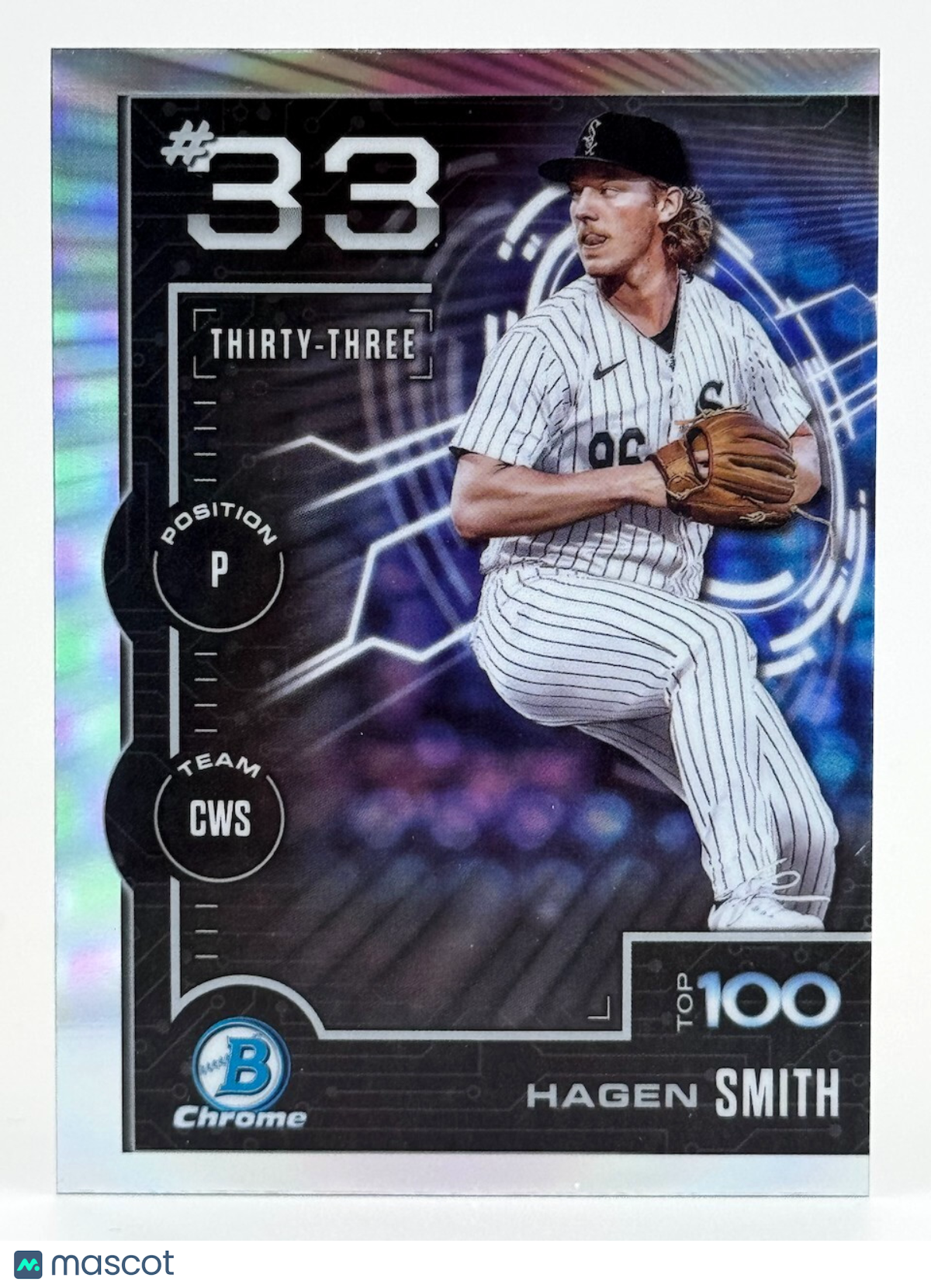 ⚾️ 2025 Bowman #BTP-33 Bowman Top Prospects - Hagen Smith - White Sox