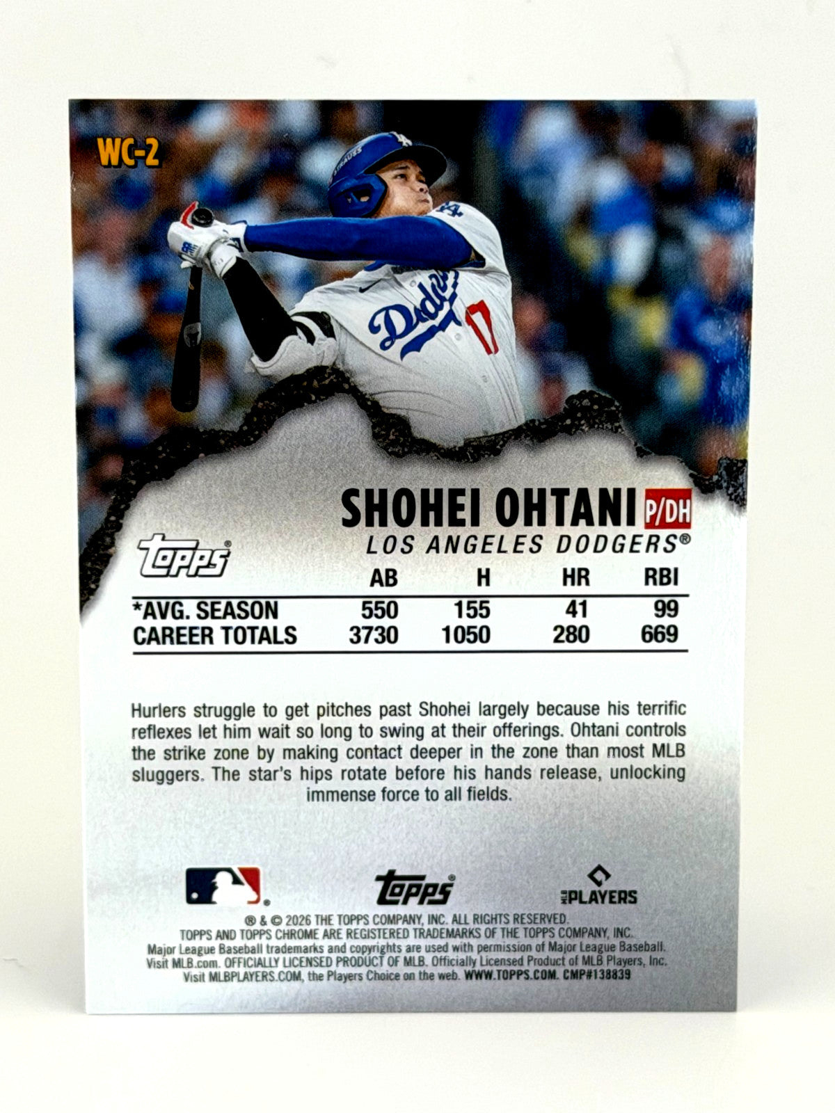 2026 Topps Chrome SHOHEI OHTANI - Wrecking Crew Refractor #WC-2