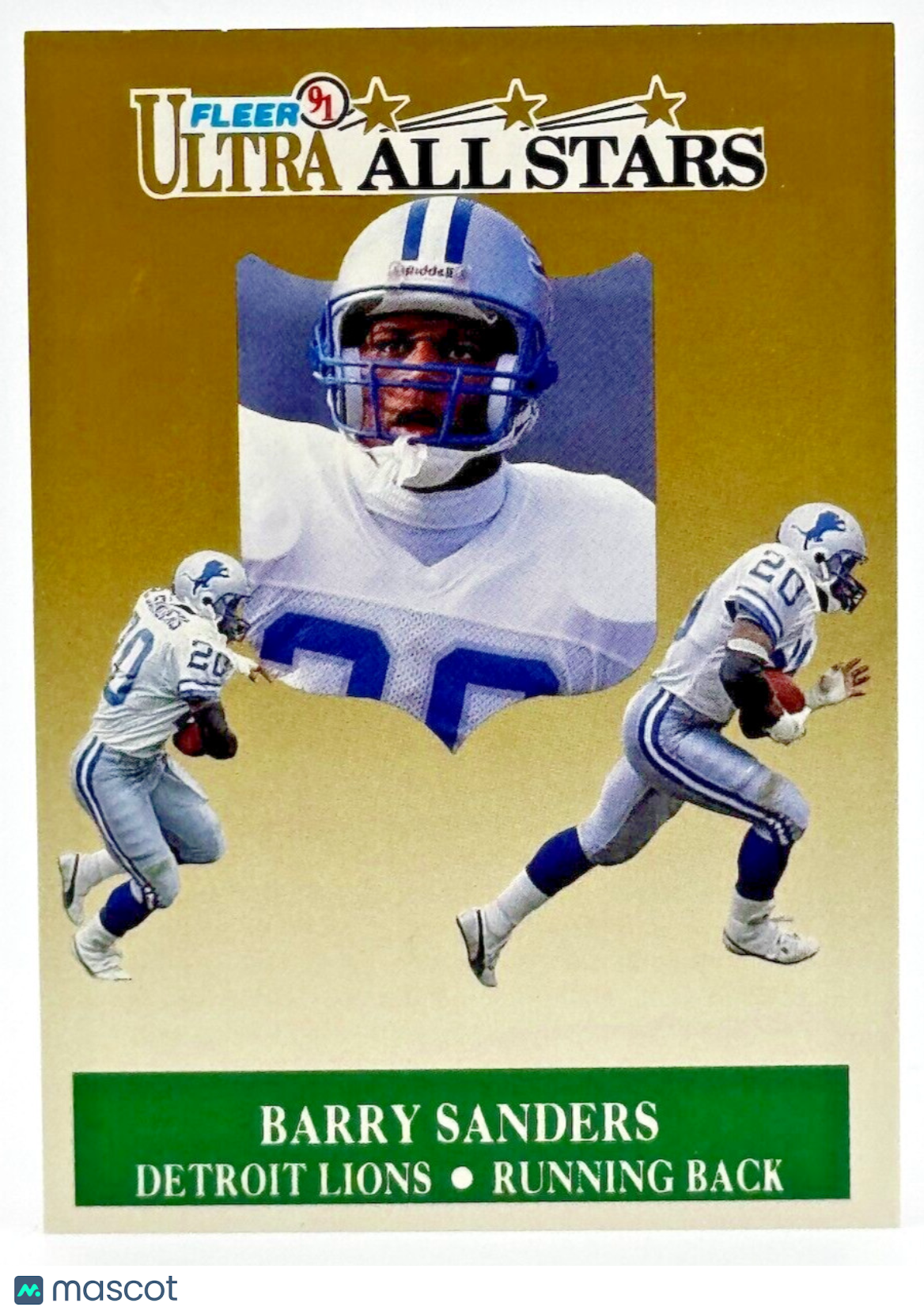 1991 Fleer Ultra All-Stars (#1/10) Barry Sanders (HOF)