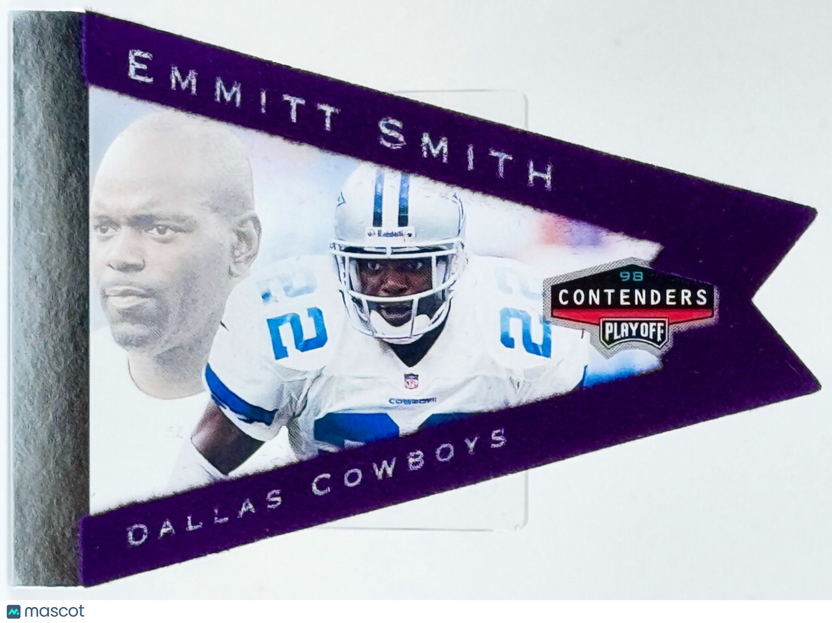 1998 Playoff Contenders - Pennants Purple #23 Emmitt Smith (HOF)