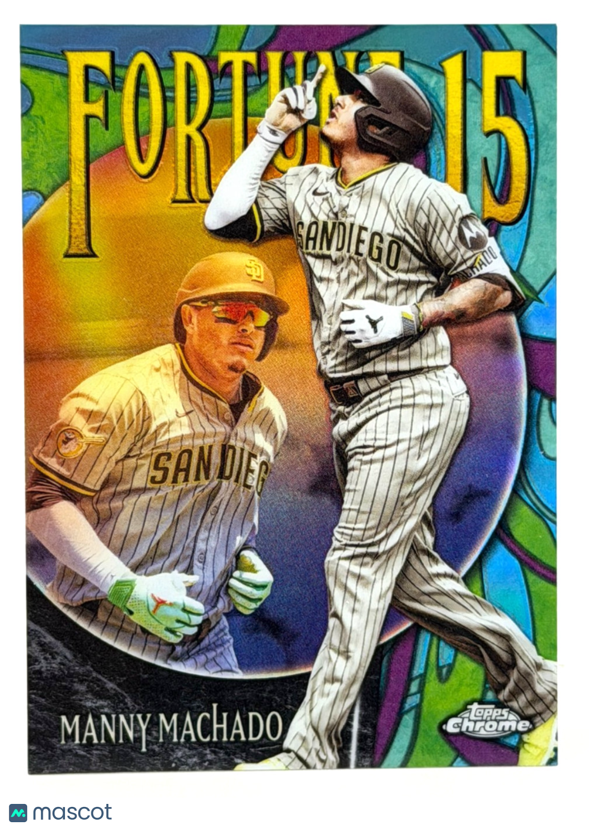 2025 Topps Chrome Update #F15-4 Fortune 15 Insert - Manny Machado