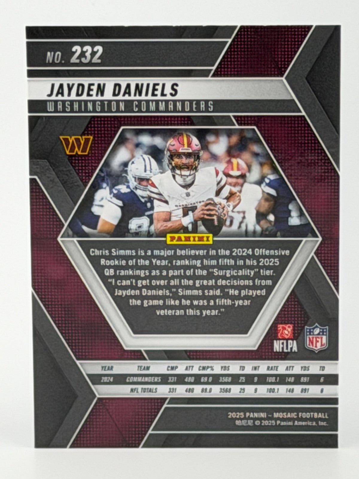 2025 Panini Mosaic #232 Jayden Daniels