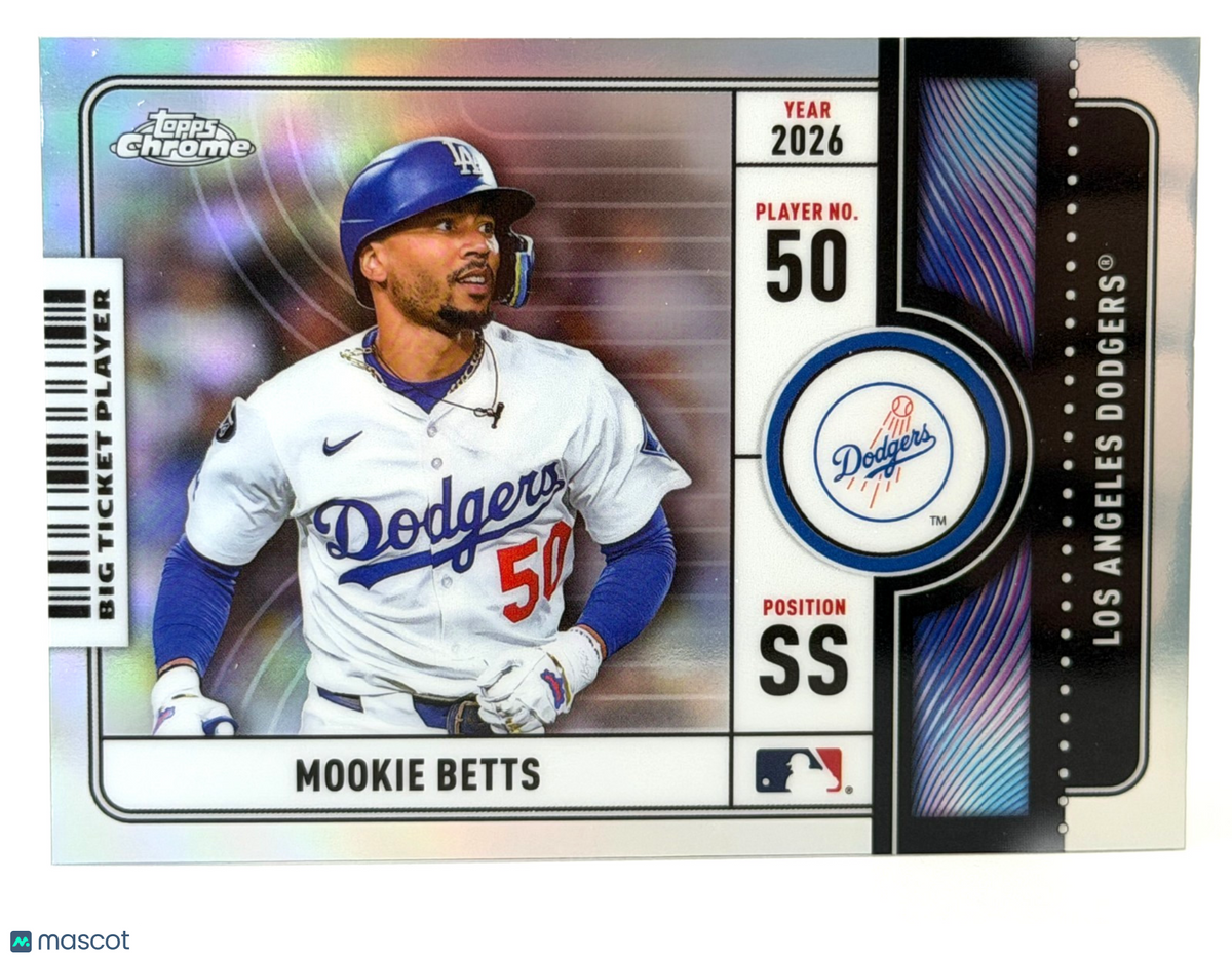 2026 Topps Chrome - Big Ticket Players Refractor - Mookie Betts #BTP-8