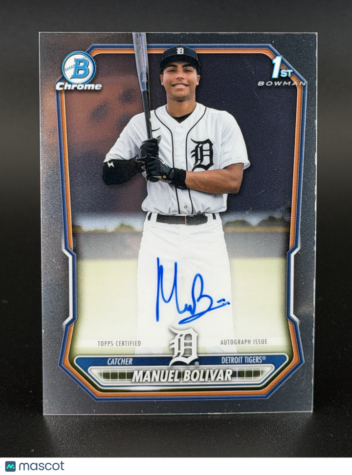 2026 Bowman Chrome Baseball Manuel Bolivar On-Card AUTO #CPA-MB 1st Bowman